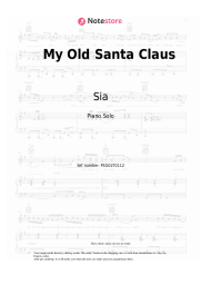 Sheet music, chords Sia - My Old Santa Claus
