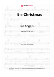 Sheet music, chords No Angels - It’s Christmas
