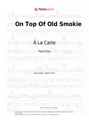 Sheet music, chords À La Carte - On Top Of Old Smokie
