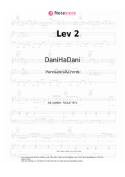 Sheet music, chords DaniHaDani - Lev 2