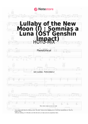 Sheet music, chords HOYO-MiX - Lullaby of the New Moon (I) : Somnias a Luna (OST Genshin Impact)