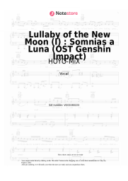 Sheet music, chords HOYO-MiX - Lullaby of the New Moon (I) : Somnias a Luna (OST Genshin Impact)
