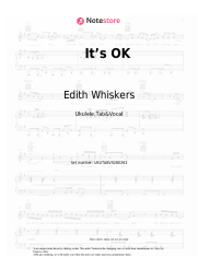 Sheet music, chords Edith Whiskers - It’s OK