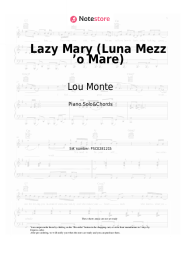 Sheet music, chords Lou Monte - Lazy Mary (Luna Mezz ’o Mare)