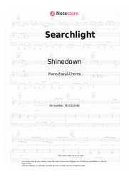 Sheet music, chords Shinedown - Searchlight