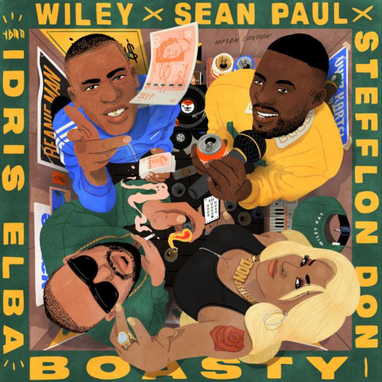 Wiley, Sean Paul, Stefflon Don, Idris Elba - Boasty piano sheet music