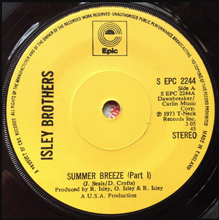 The Isley Brothers - Summer Breeze piano sheet music