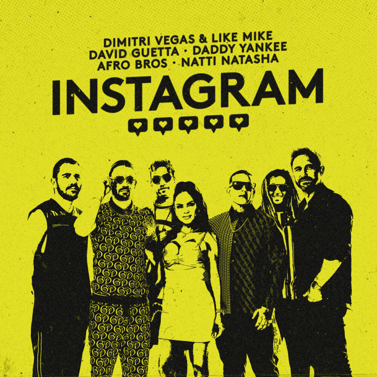 Dimitri Vegas & Like Mike, David Guetta, Daddy Yankee, Afro Bros, Natti Natasha - Instagram piano sheet music