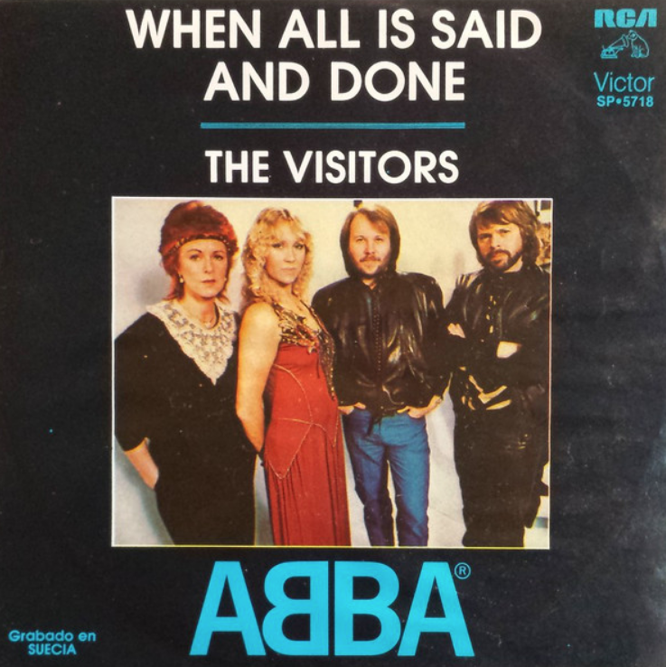 ABBA - When All Is Said And Done piano sheet music
