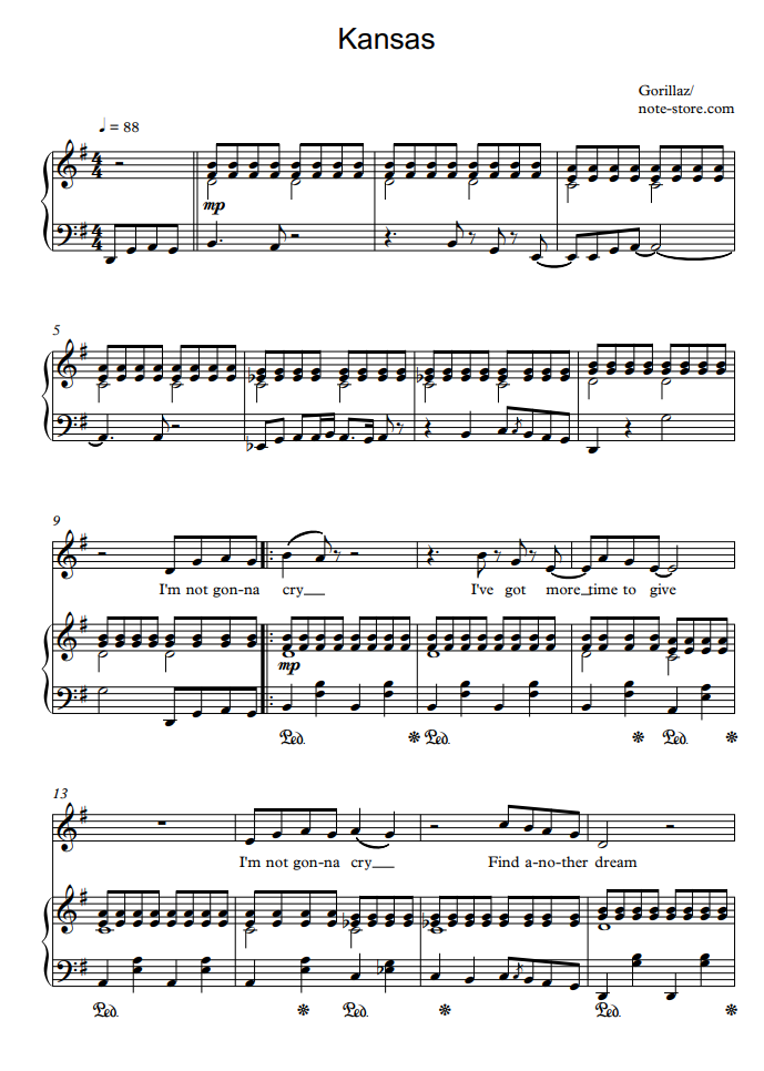Play The Game Tonight Sheet Music by Kansas for Piano/teclado y Voz