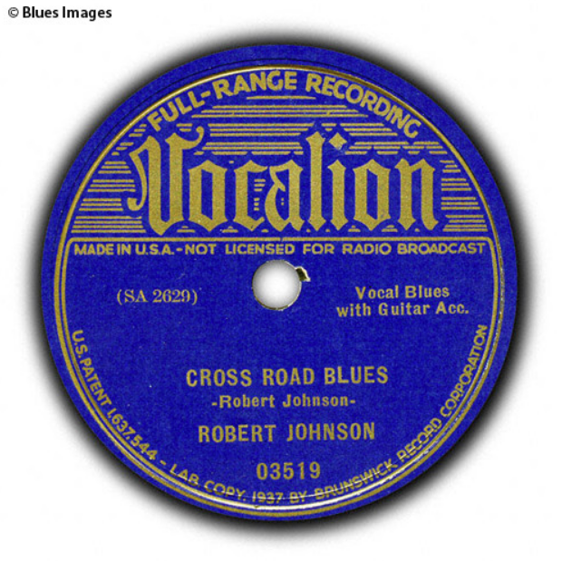 Cross Road Blues (Crossroads) sheet music for guitar solo (easy tablature)