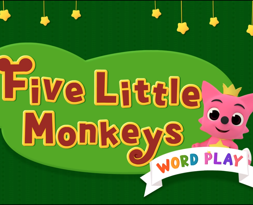 Pinkfong - Five Little Monkeys piano sheet music