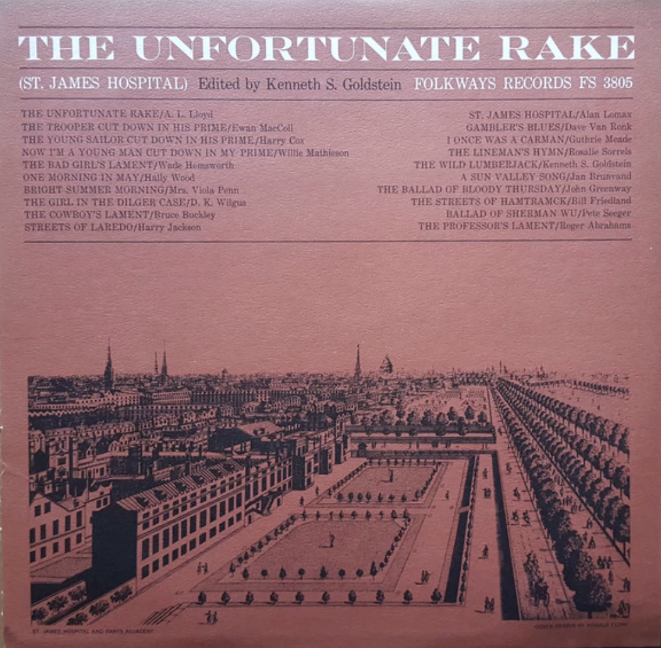 Folk song - The Unfortunate Rake piano sheet music