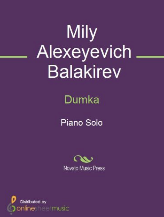 Mily Balakirev - Dumka piano sheet music