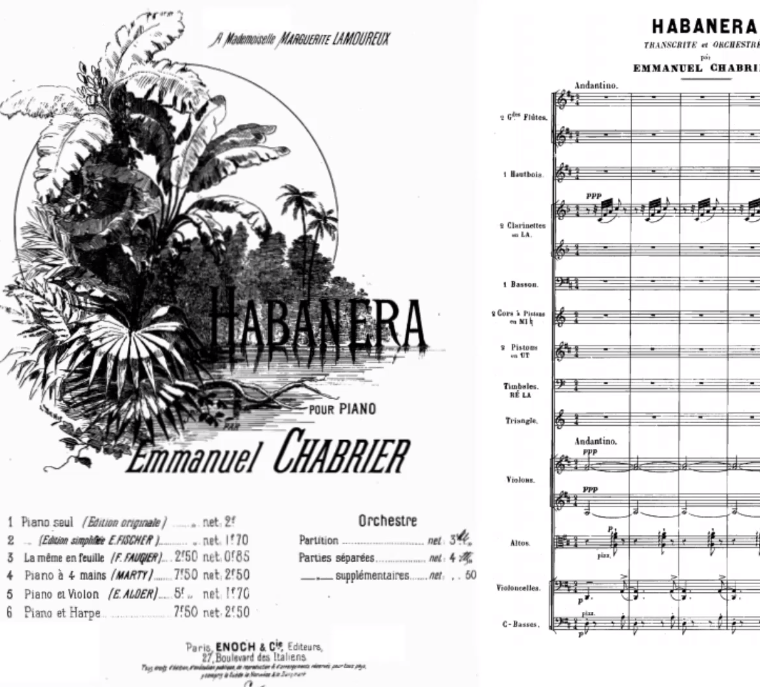 Emmanuel Chabrier - Habanera chords