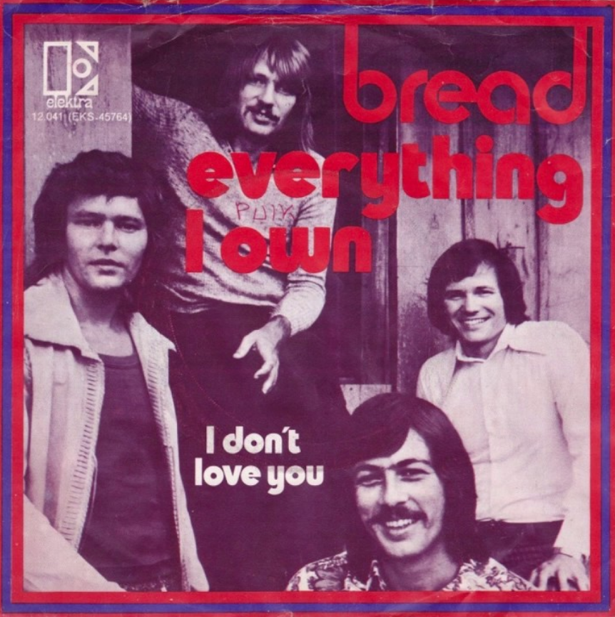 Bread Everything I Own sheet music for piano download Piano.Solo