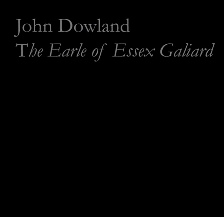 John Dowland - The Earl of Essex Galliard piano sheet music