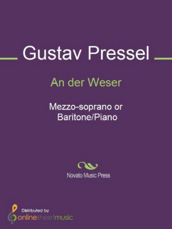 Gustav Pressel - An der Weser piano sheet music