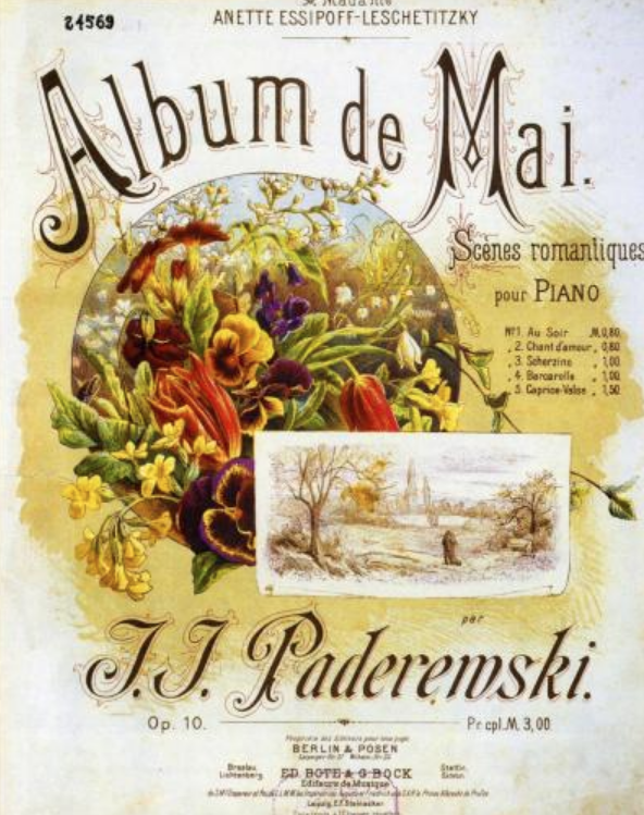 Ignacy Jan Paderewski - Album de Mai, Op.10: No.5 Caprice Valse piano sheet music