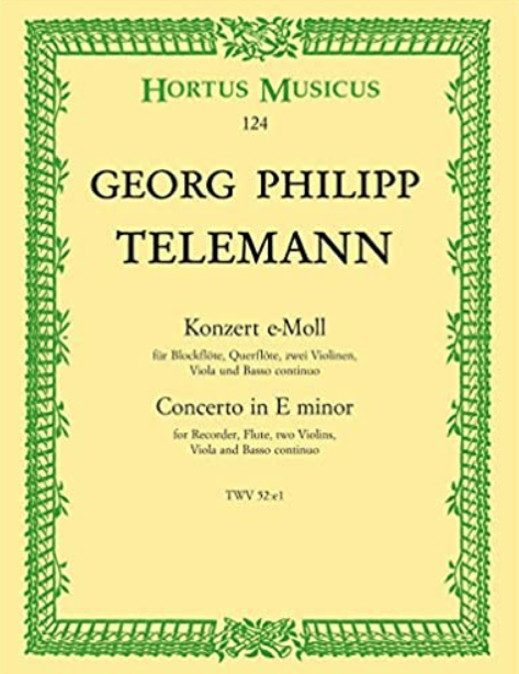 Georg Philipp Telemann - Concerto for Recorder and Flute, TWV 52:e1: I. Largo chords