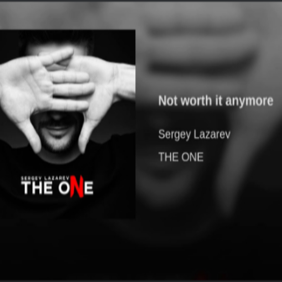 Sergey Lazarev - Not worth it anymore piano sheet music