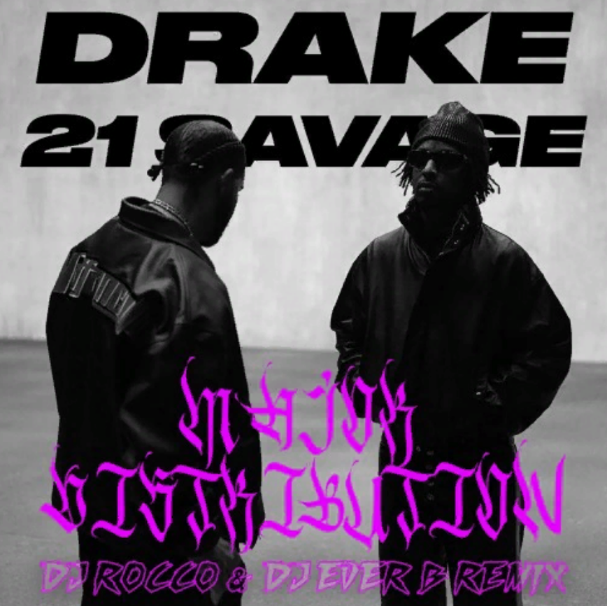 Drake, 21 Savage - Major Distribution piano sheet music