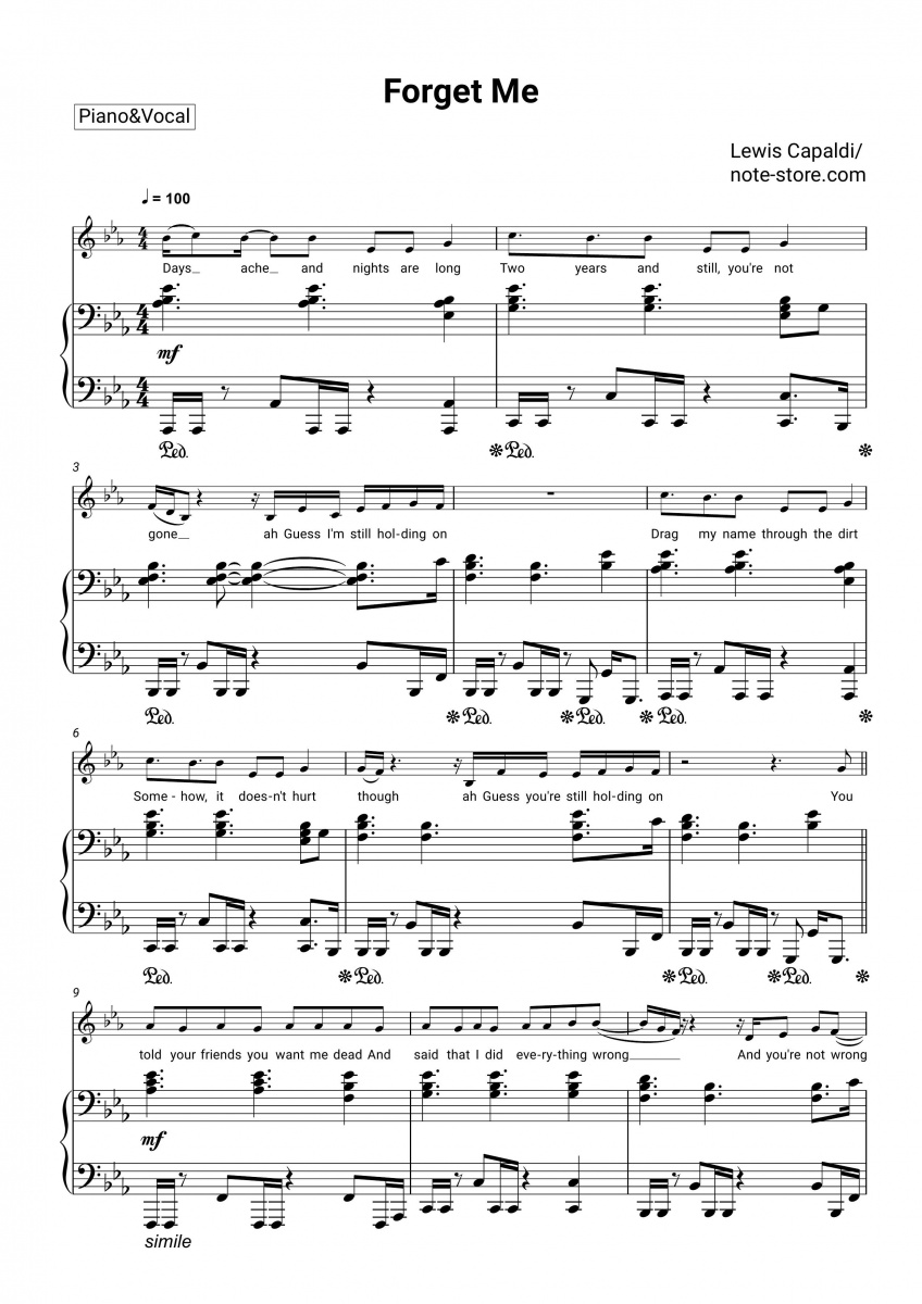 Forget You Sheet Music Piano Vocal Guitar Ceelo Green New Hal Leonard - View #2