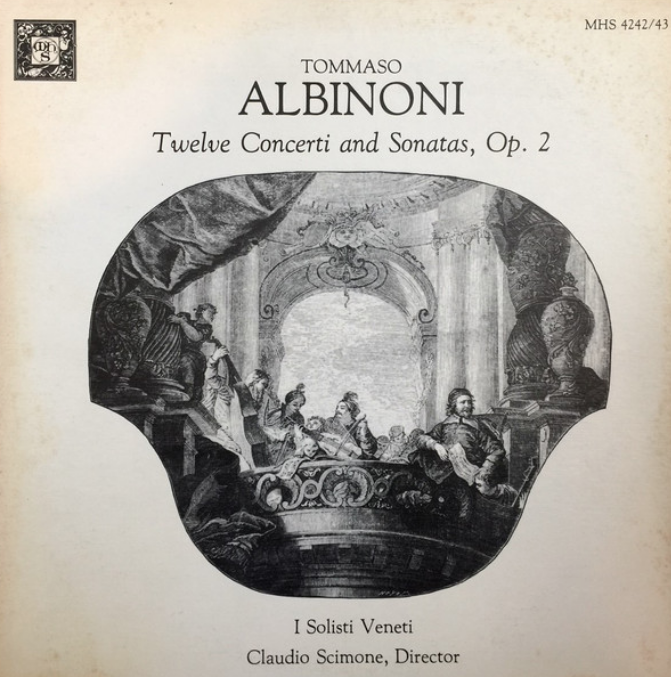 Tomaso Albinoni - Sonata a 5 in D, Op.2, No.5: Part 3. Adagio piano sheet music