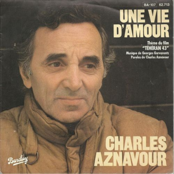 Charles Aznavour - Une vie d'amour piano sheet music