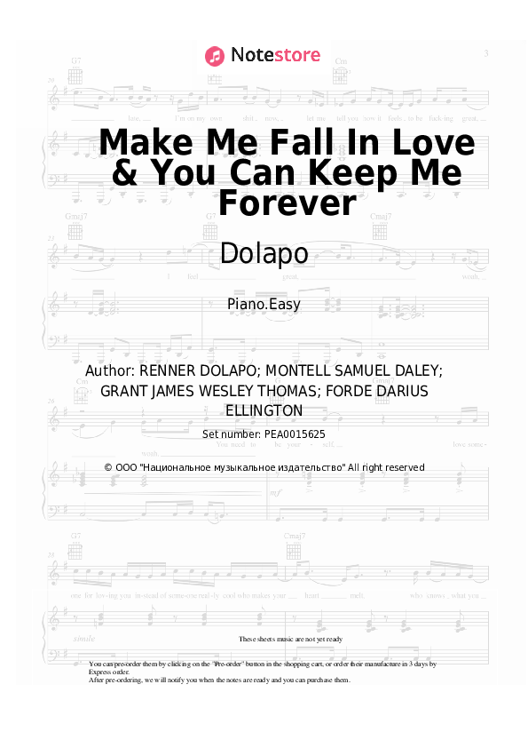MoStack, Dolapo - Make Me Fall In Love & You Can Keep Me Forever piano sheet music