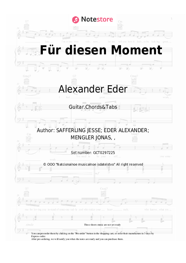 Für diesen Moment - Alexander Eder Chords and Tabs - Guitar.Chords&Tabs