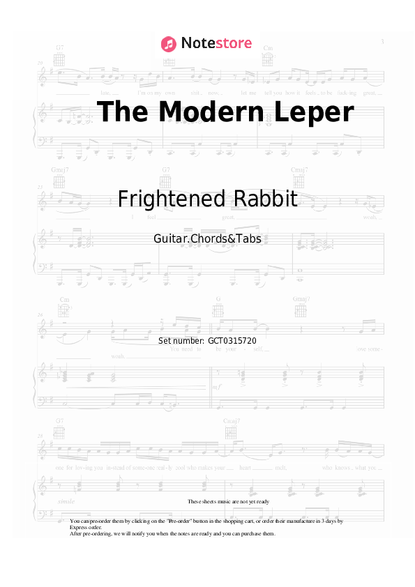 The Modern Leper - Frightened Rabbit Chords and Tabs - Guitar.Chords&Tabs