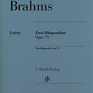 Johannes Brahms - Rhapsody in B minor – Op. 79 No. 1 piano sheet music