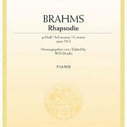 Johannes Brahms - Rhapsody in G minor – Op. 79 No. 2 piano sheet music