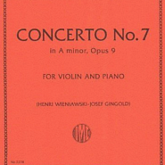 Pierre Rode - Violin Concerto No. 7 in A minor, Op.9: I. Moderato piano sheet music