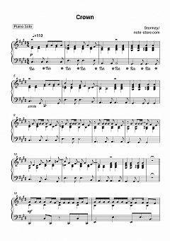 Stormzy Crown Sheet Music For Piano Download Piano Solo Sku Pso0017076 At Note Store Com