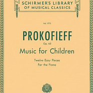 S. Prokofiev - Op. 65, No. 11, Evening piano sheet music