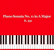 Wolfgang Amadeus Mozart - Piano Sonata No. 11 in A major, part 2 Menuetto piano sheet music