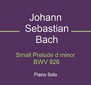 Johann Sebastian Bach - Prelude No. 3 in D Minor (BWV 926) piano sheet music