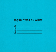 Clueso - Sag Mir Was Du Willst piano sheet music