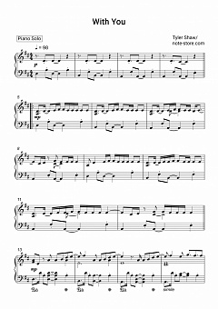 Tyler Shaw With You Sheet Music For Piano Download Piano Solo Sku Pso0013959 At Note Store Com Mad mig] 00:10.81running late on a wednesday 00:13.30shortcut by the freeway 00:15.61locked eyes as you passed me 00:18.23two hearts on a cold street 00:20.74looking back at the same time 00:23.05. with you piano solo