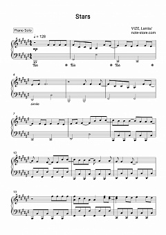 vize laniia stars sheet music piano download vize laniia stars sheet music piano download