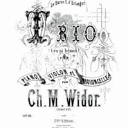 Charles-Marie Widor - Piano Trio in B-flat Major, Op. 19: I. Allegro piano sheet music