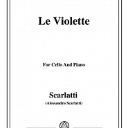 Alessandro Scarlatti - Le violette (from ‘Pirro e Demetrio’) piano sheet music