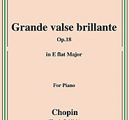 Frederic Chopin - Grande valse brillante, Op.18 piano sheet music