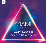Matt Sassari - Give It To Me piano sheet music