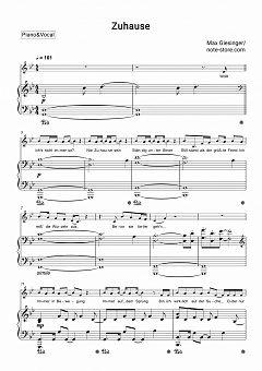 max giesinger zuhause sheet music for piano with letters download piano vocal sku pvo0035309 at note store com