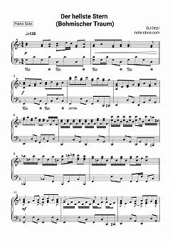 Dj Otzi Der Hellste Stern Bohmischer Traum Sheet Music For Piano Download Piano Solo Sku Pso0030745 At Note Store Com