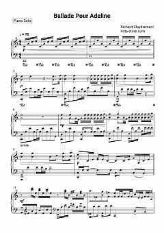 ballade pour adeline easy piano sheet pdf ballade pour adeline easy piano sheet pdf