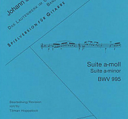 Johann Sebastian Bach - Sarabande (Suite in G minor, BWV 995) piano sheet music